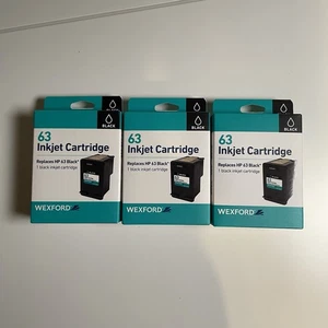 Posten 3-NEU WEXFORD 63 Tintenstrahlpatrone schwarz ersetzt HP - Bild 1 von 3