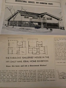Vintage 1971 Daily Mail Ideal Home Exhibition Architectural Services Brochure - Picture 1 of 5