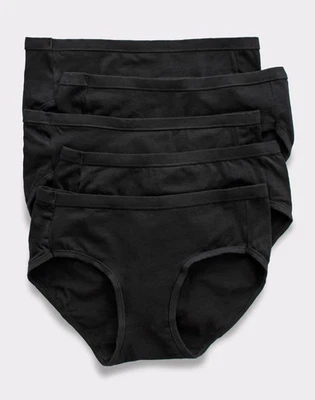 Paquete de 5 bragas elásticas suaves cómodas para mujer Hanes Ultimate Hipster ropa interior 4-10 Foto 1 de 4
