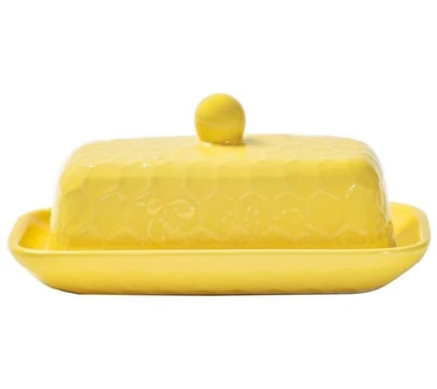 Temp-tations Extra Wide Butter Dish K89116 Buttercream Yellow - Image 1 of 3
