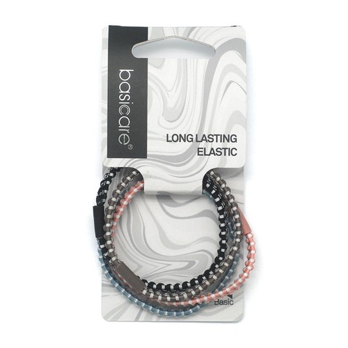 Basicare Long Elastic Hair Ties Pack of 4 Strong Durable Hair Bands ...
