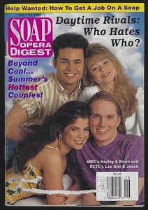 Soap Opera Digest July 21, 1992 Summer Hot Couples William DeVane Chris Bruno - Picture 1 of 1
