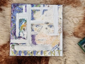 Original Painting Vincent Van Gogh in the Asylum Acrylic on Canvas 10” X 10”  - Picture 1 of 2