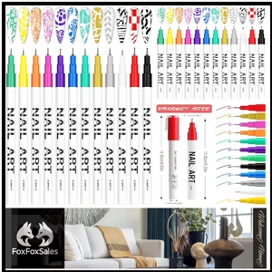 12-Farben 3D-Nagelstift | Graffiti-Punktierer | DIY-Muster - Bild 1 von 8