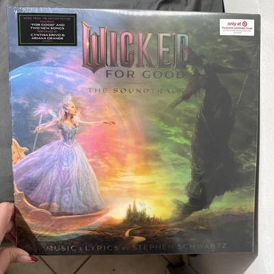 Wicked For Good Soundtrack Target ExLenticular Cover Pink Green Color Vinyl 2LP - Image 1 of 2