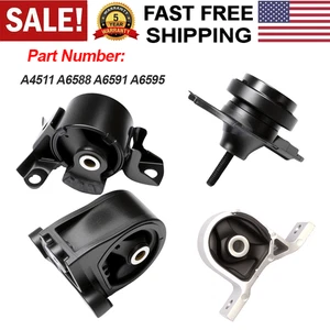 4PCS Engine Motor Mounts for 2001-2005 Honda Civic 1.7L A4511 A6588 A6591 A6595 - Picture 1 of 12