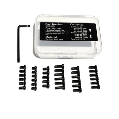 #6-48 Screw Set | 36 Pcs of 6-48 Screws: 6mm, 8mm, 10mm for Precision Tools - Image 1 of 4