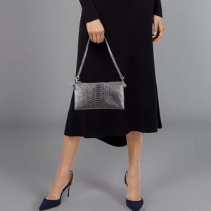 Devi Kroell Metallic Python Shoulder Bag - Picture 1 of 6