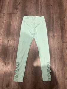 Leggings Justice Active vita alta ragazza 18/20 verde menta Activewear nuovi - Foto 1 di 3