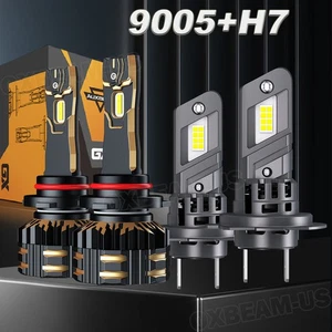 AUXBEAM Canbus LED Headlight Hi/Lo Kit For Subaru Outback Legacy 2005-2014 6500K - Picture 1 of 12