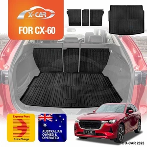 Boot Liner Back Seat Mats for Mazda CX-60 CX60 2023+ Cargo Car Trunk Kick Cover - Picture 1 of 13