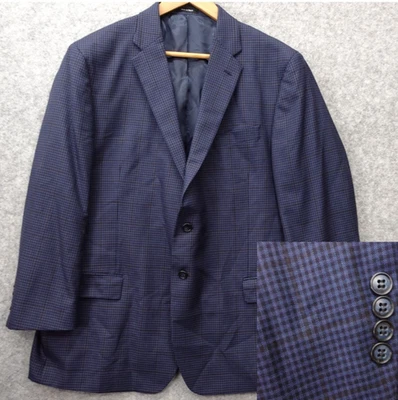 Abrigo deportivo de lana a cuadros Shepherds para hombre 46R azul chaqueta ejecutiva JOSEPH FEISS dorado Foto 1 de 4
