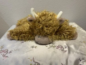 Jellycat Truffles Highland Cow Bull Large Pillow RETIRED 15"Plush Stuffed Animal - Photo 1/6