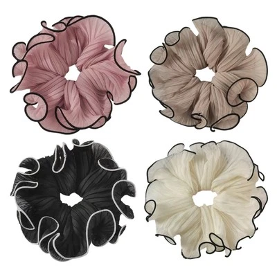 Hair Scrunchies Vintage Hair Rope Ponytail Holder Chiffon Scrunchy Hair Ties Ban - Image 1 of 4