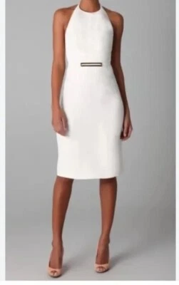 Vestido Halter Derek Lam 10 Crosby Blanco Talla 4 Hecho en Italia Foto 1 de 4