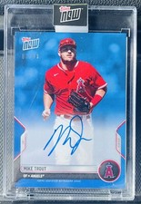 🔥Mike Trout 2022 Topps Now Road To Opening Day Autograph Auto Blue /49