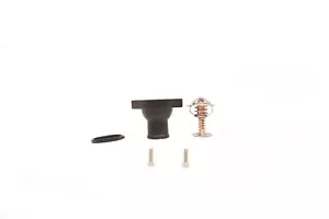 Chevy LS Black Aluminum Straight Water Neck Housing W/ Thermostat LS1 LS2 LS7 - Foto 1 di 1