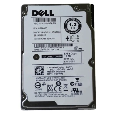 Dell 1.2TB 6G 10K 2.5" SAS 0T6TWN T6TWN HUC101212CSS600 HDD Hard Drive  - Bild 1 von 4