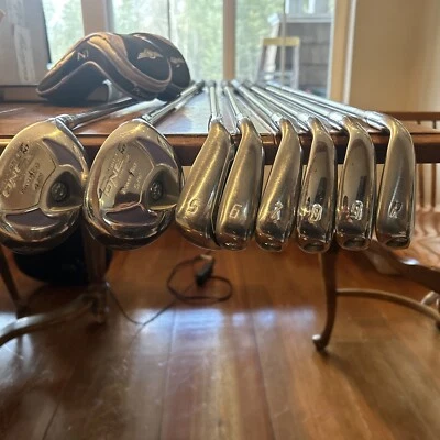 Powerbilt Air Force One N7 Graphite golf Irons 5-PW + 23 & 25 fairway woods - Image 1 of 4