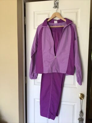 Danskin Now 4-Piece Lightweight Track Workout Suit - Two-tone Lavender - Medium  - Image 1 of 4