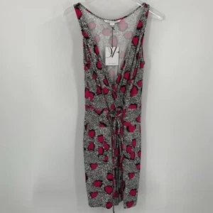 DVF Diane von Furstenberg Oblixe Cheetah Island Dhalia vestido recto rosa nuevo 6 - Imagen 1 de 6