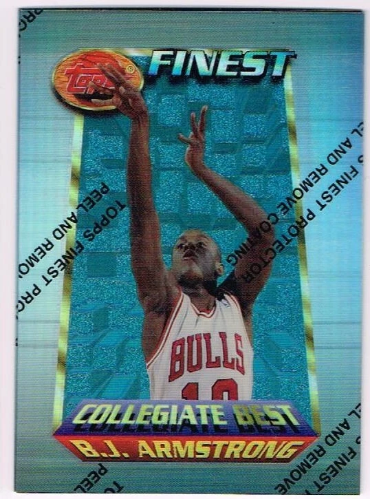 1994-95 Topps Finest Collegiate Best Refractor B.J. Armstrong #252  3146* - Image 1 of 1