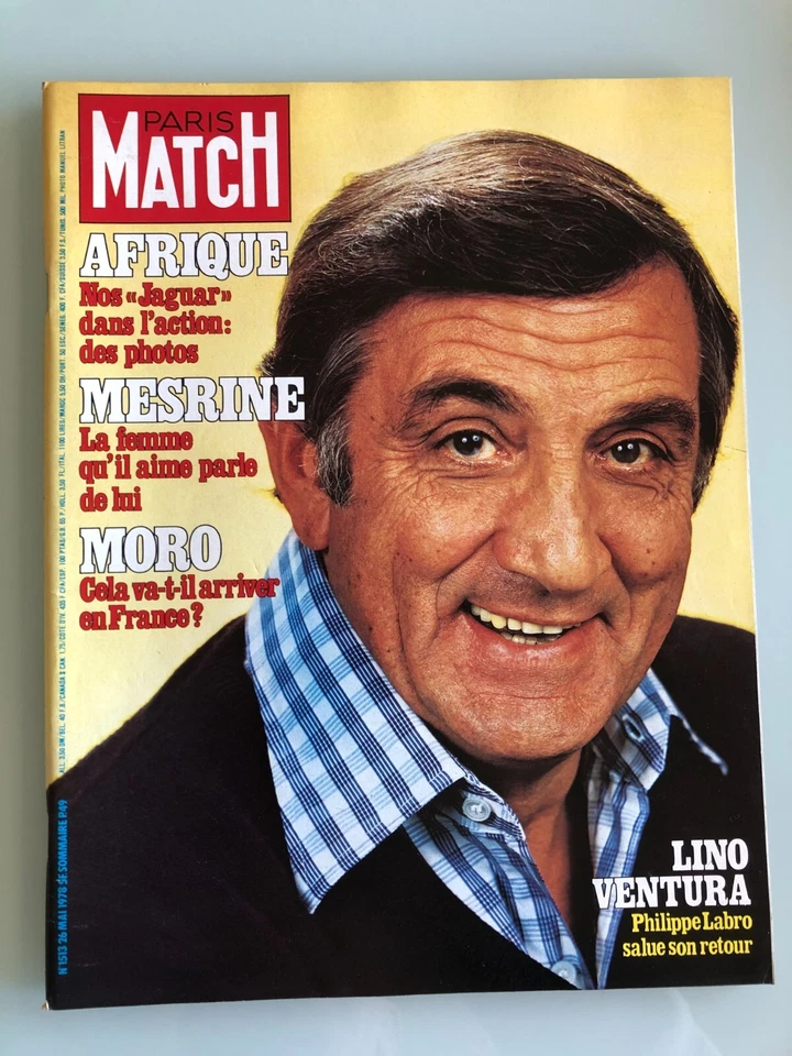 Paris Match n° 1513 du 26 mai 1978 - Lino Ventura /La fiancée de Jacques Mesrine - Photo 1/1