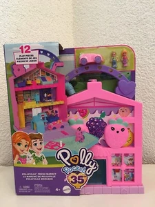 Polly Pocket Haus mit Fahrzeug u. Figuren to go - zum Mitnehmen Geschenk - Bild 1 von 4