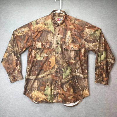 Pro Gear By Wrangler Men's Camo Shirt Hunting Outdoor Sz Large Long Sleeves  - Image 1 of 4