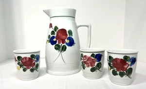 Lilien Porzellan Porzellan Krug und Tasse Set Vintage Handgemalt Inglasur EUC - Bild 1 von 9