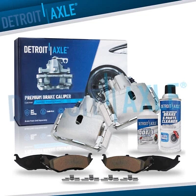 Rear Brake Calipers & Ceramic Brake Pads for 2004 - 2009 Dodge Durango Ram 1500 - Image 1 of 4