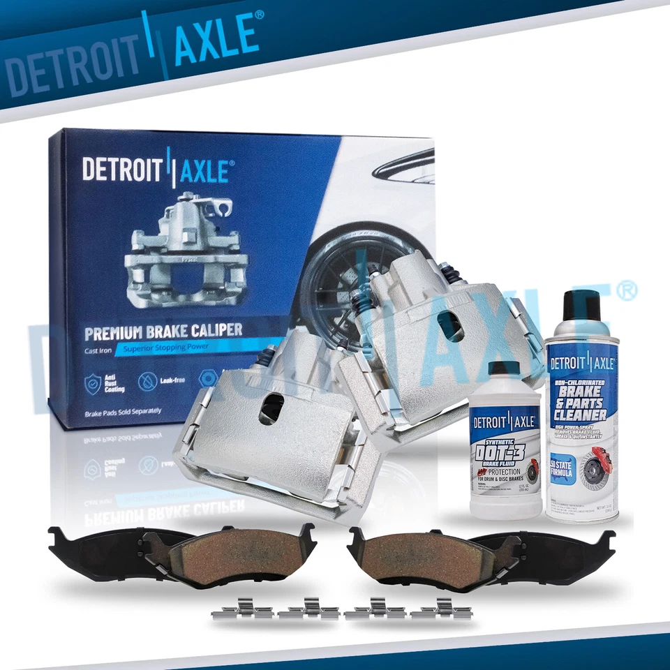 Rear Brake Calipers & Ceramic Brake Pads for 2004 - 2009 Dodge Durango Ram 1500 - Image 1 of 4