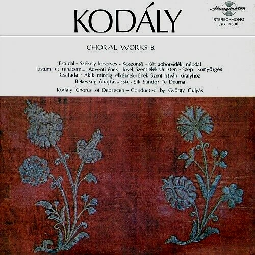 KODALY - Choral Works 8. LP Hungaroton M-/M- - Bild 1 von 1