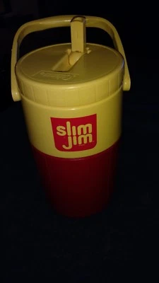 Jarra enfriadora térmica Slim Jim 1994 Coleman 1/2 galón #5590 roja amarilla de colección  Foto 1 de 4