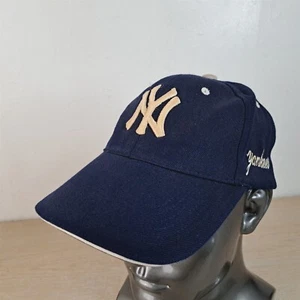 CITY HUNTER NEW YORK YANKEES NY VERSTELLBARER STRAPBACK BASEBALLMÜTZE/KAPPE, BLAU, MLB - Bild 1 von 16
