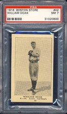 1917 H801-8 Boston Store Baseball #42 William Doak PSA 7