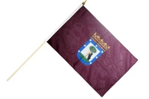 Spanien Stadt Madrid Stockflagge Flaggen Fahnen Stockfahne 30x45cm - Bild 1 von 1