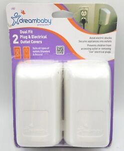 Dreambaby Dual Fit Plug and Electrical 2-Piece Outlet Cover NEW SEALED