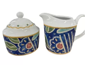 Pfaltzgraff Atmosphere Montage Covered Creamer & Covered Sugar - Picture 1 of 5