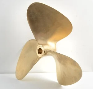 OJ 3 Blade Nibral Propeller 14x16 Bronze N3R 1" Shaft OJ Legend 1051B - Picture 1 of 4