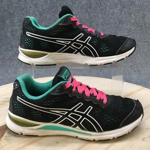 Asics Shoes Womens 8.5 Gel Storm 2 Running Sneakers Black Mesh Lace Up Low Top - Picture 1 of 15