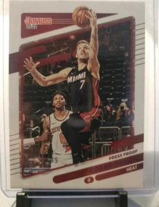 Baloncesto Panini Donruss 2021-22 Goran Dragic PÚRPURA prueba de prensa 155/199 Miami  - Imagen 1 de 3