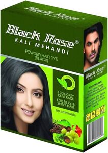 Black Rose Black Mehndi | Herbal Black Henna Hair Color | 5 sachets of 10gm each