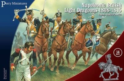 Napoleonic British Light Dragoons 28mm mounted figures Perry BH90 - Image 1 of 4