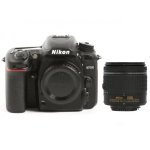 Nikon D7500 20.9MP Digital SLR Camera Body + 18-55mm f/3.5-5.6G VR AF-P DX Lens - Picture 1 of 1