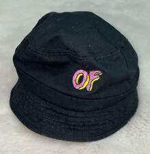 ODD FUTURE Black Bucket Hat 100% Cotton Small