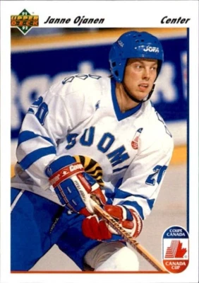 Janne Ojanen 1991-92 Upper Deck Team Canada Card #25 - Image 1 of 2