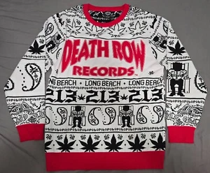 Death Row Records SOLD OUT Ugly Christmas Sweater Snoop Dogg Dr. Dre Suge Knight - Picture 1 of 4