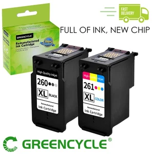 Cartucho de tinta GREENCYCLE PG-260XL CL-261XL para Canon PIXMA TS5320 TS6420 TR7020 - Imagen 1 de 13