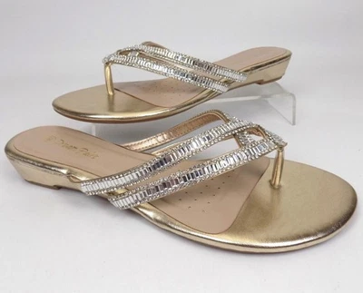 NEW! Dream Pairs Jewel Women's Evening Flats Gold Sandals Size UK 7 - Image 1 of 3